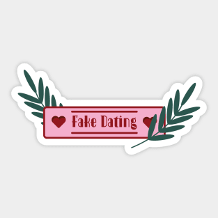 Book girlie | Romance tropes | Fake dating Sticker